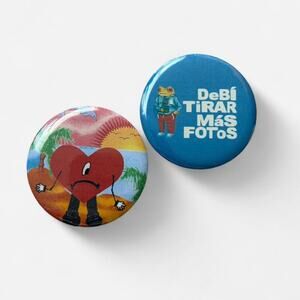 Bad bunny button set